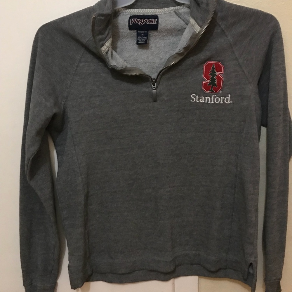Grey Stanford quarter zip